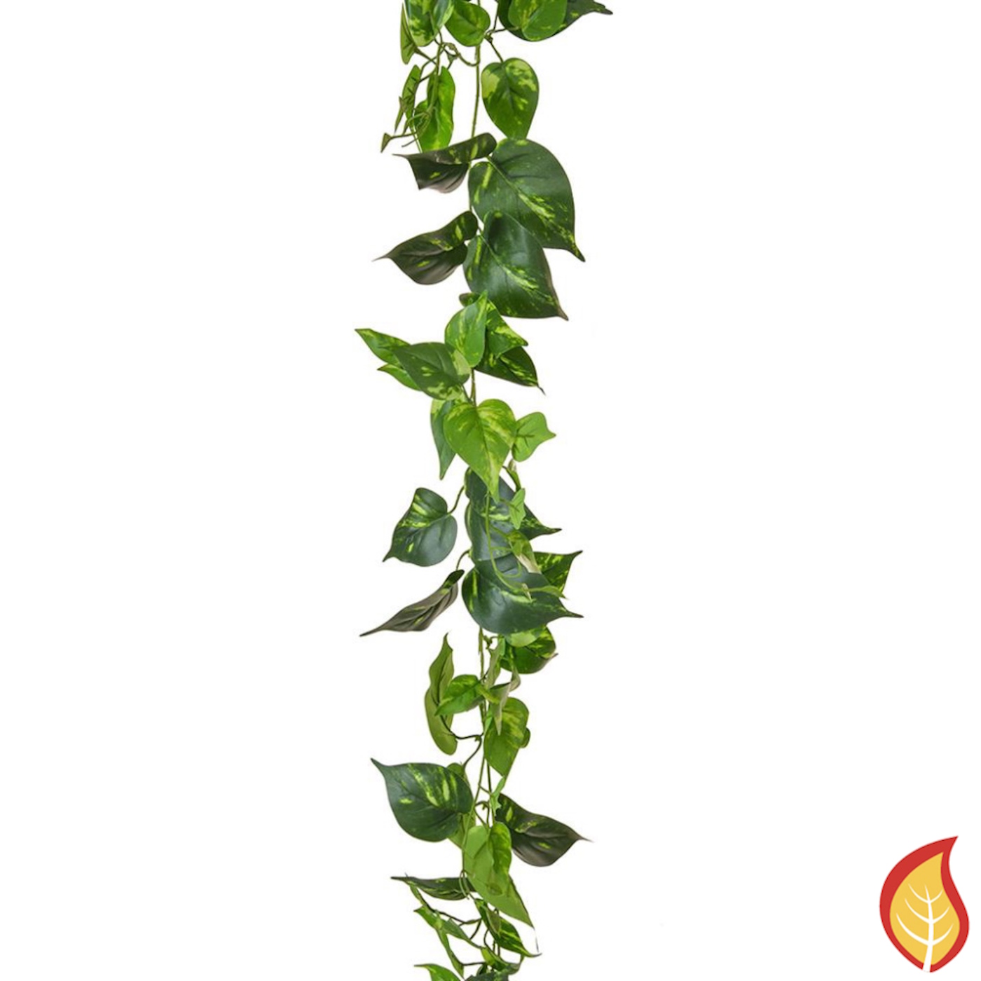 220cm (7ft) Pothos Garland - Green (Fire Resistant)