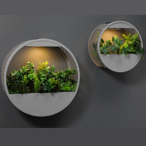 Solar Circular Wall Planters