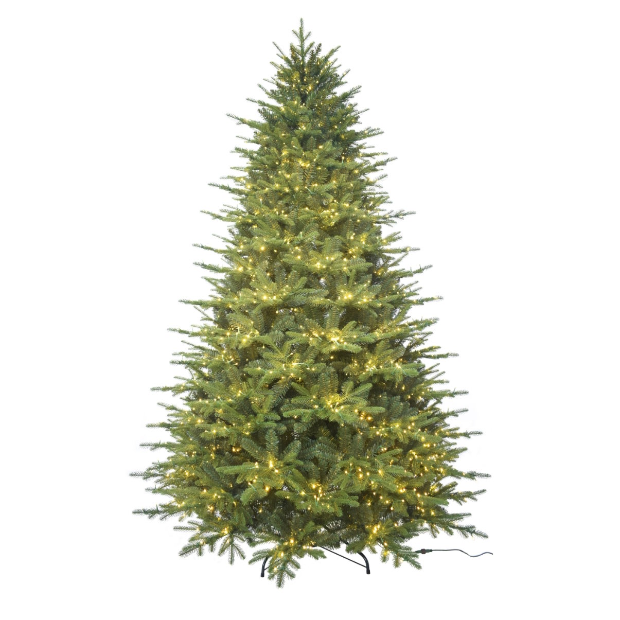 7ft (210cm) Prelit Mixed Artificial Christmas Tree - 1600 LEDs Dual Colors with 10 Functions