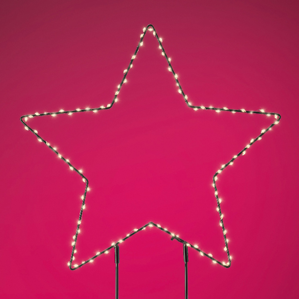 58cm - Micro LED Garden Pick Star