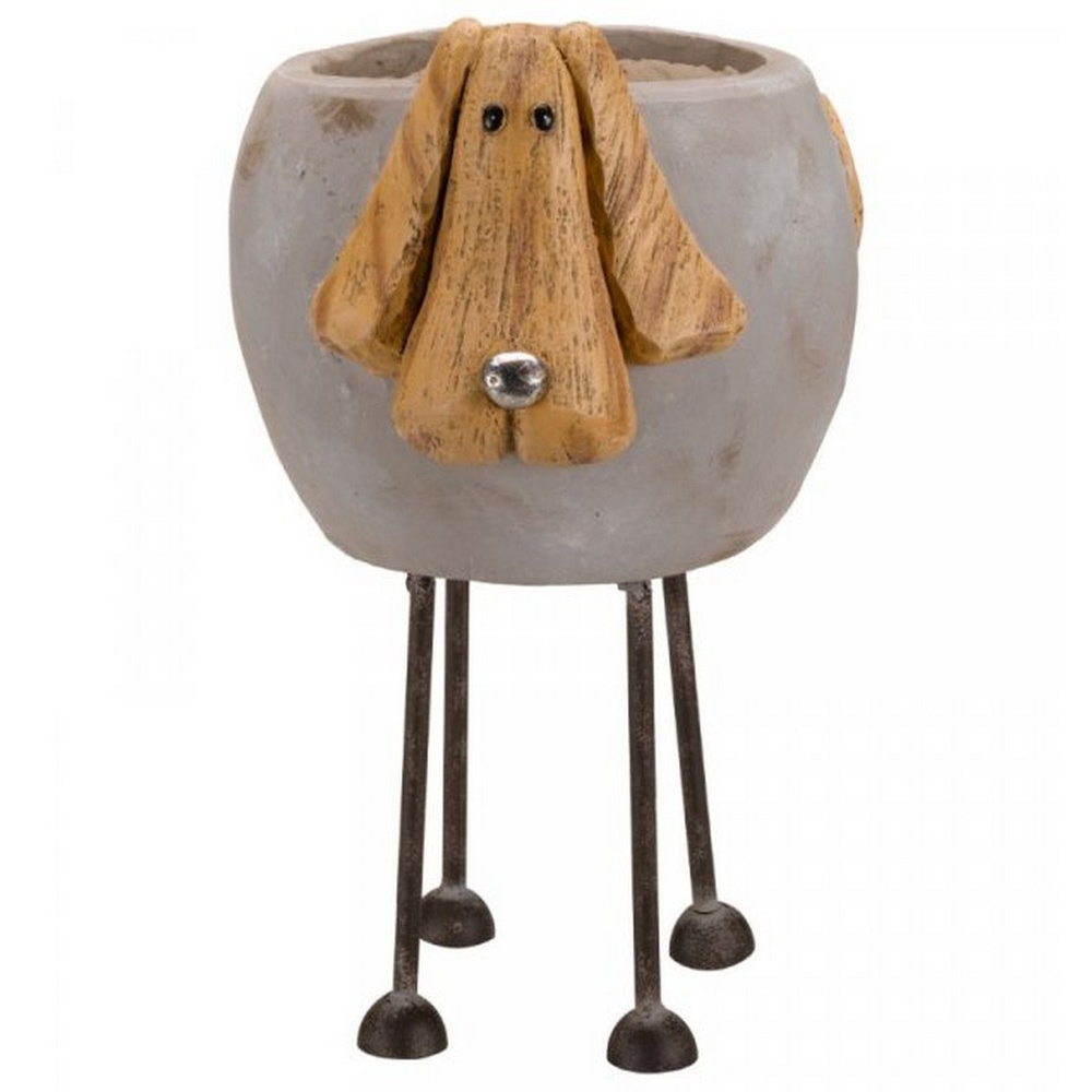 Woodstone Dog Planter