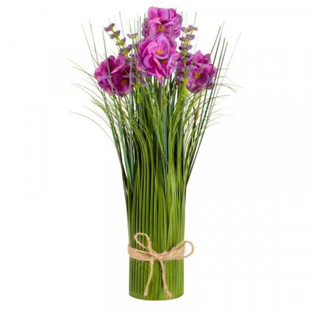 30cm - Faux Flower Bouquet - Fleurettes - Purple