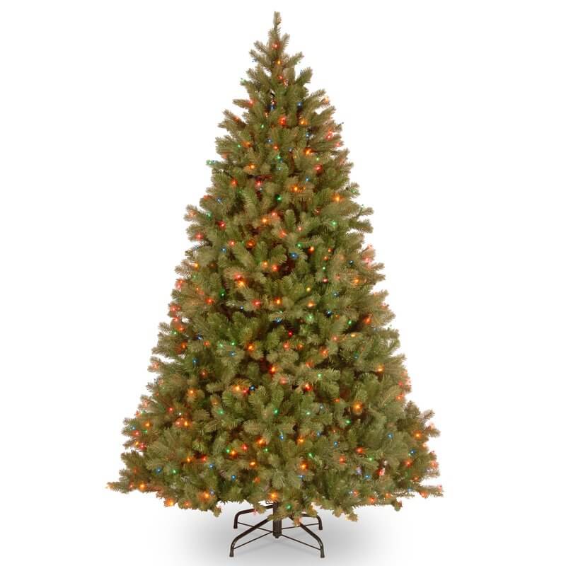 7ft (210cm) Bayberry Spruce Pre-Lit Christmas Tree w/ 650 Dual LED Lights - 9 Functions