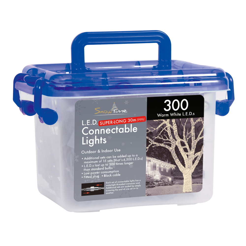 300 Warm White Connectable LED Lights