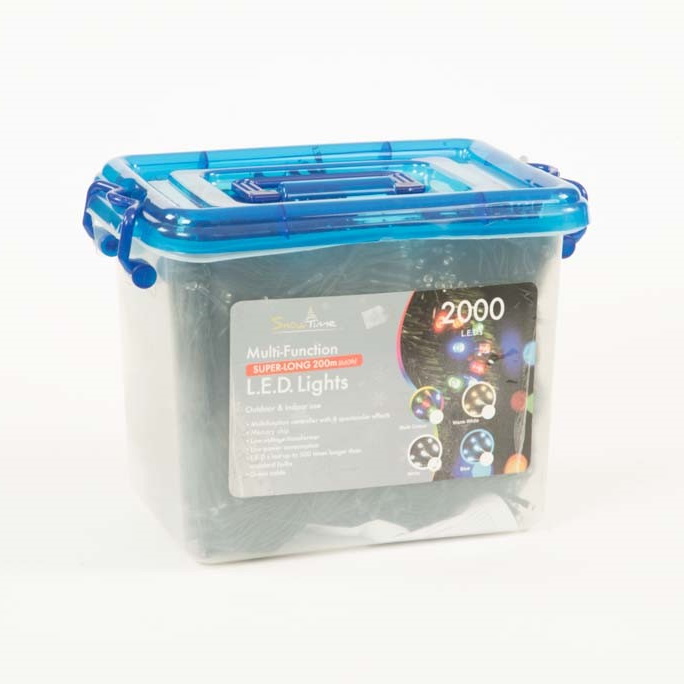 2000 Multi Coloured LED Chaser Lights (199.9m Cable)