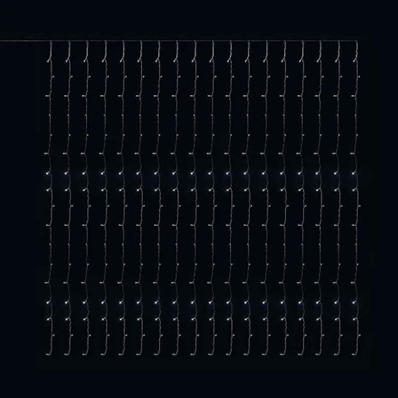 3m x 3m Multi-Function Curtain with Ice White LEDs