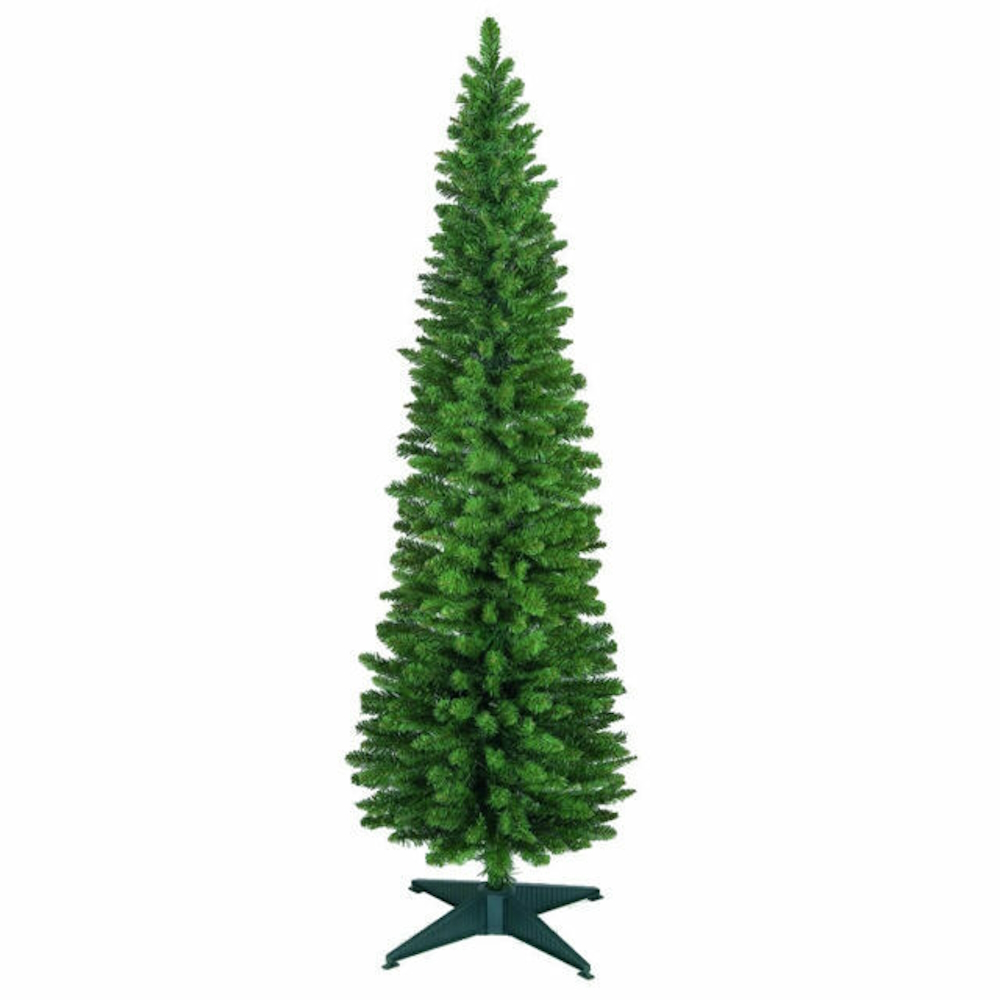 6ft (180cm) Wrapped Pencil Pine Tree with 321 Tips