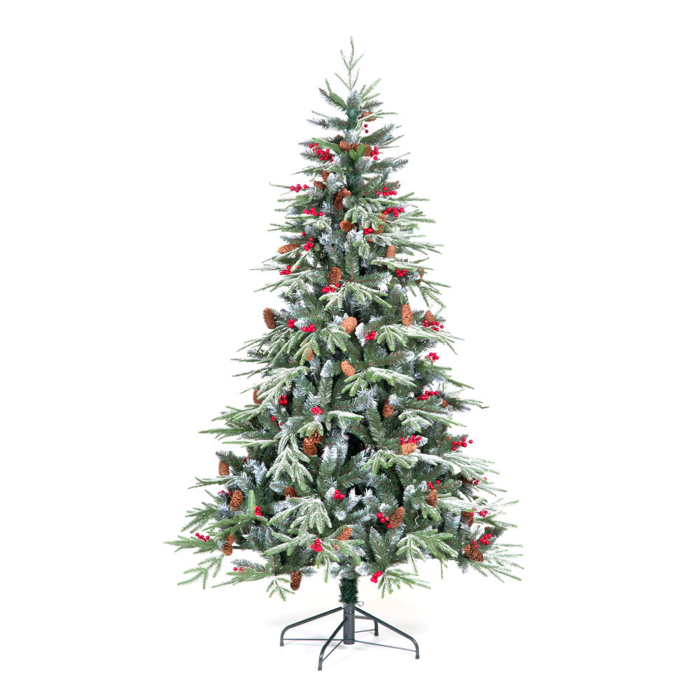 7ft (210cm) Ontario Spruce Flocked Artificial Christmas Tree