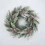 24" (60cm) Diara Wreath with 64 Tips, Berries and Snow