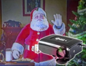 Mini Black Window Projector w Pre-Loaded Video