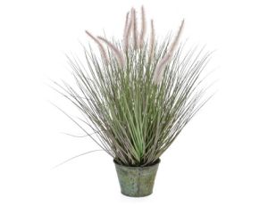 52cm Dogtail Grass A with Pot (Fire Resistant)