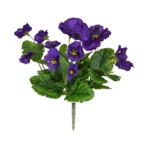 28cm Flowering Pansy Bush - Purple