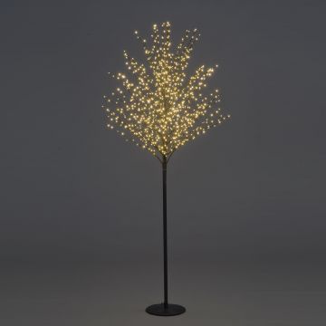 4ft (180cm) Black Micro Dot Tree with 900 Warm White LEDs