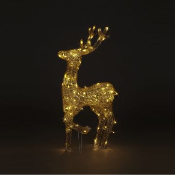 105cm Acrylic Standing Reindeer with 110 Warm White LED Lights