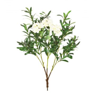 85cm MultiBranch Ruscus Blossom Branch – White