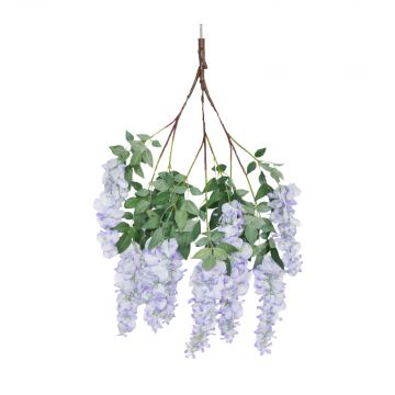 83cm MultiBranch Short Wisteria Branch – Lilac
