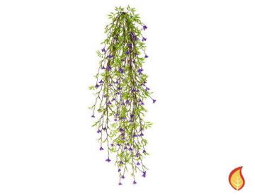 Hanging Green Leaves with Purple Flowers (Fire Resistant)