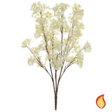 42cm (1.5ft) Foliage Blossom - White (Fire Resistant)