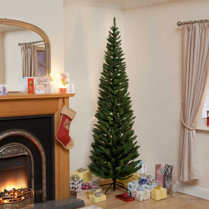 4ft (120cm) Wrapped Pencil Pine Tree with 168 Tips