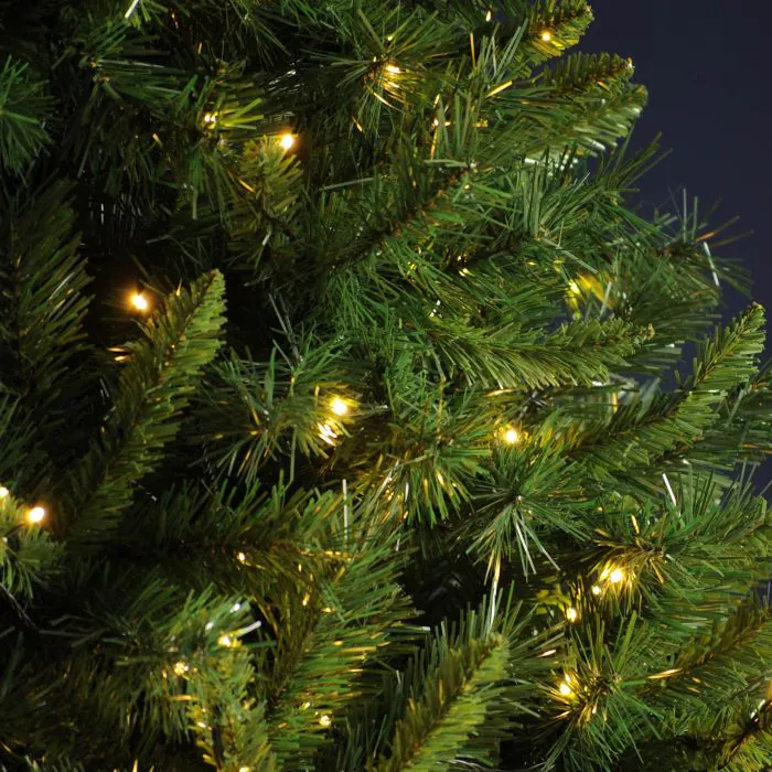 6ft (180cm) Pre-Lit Victoria Pine Artificial Christmas Tree