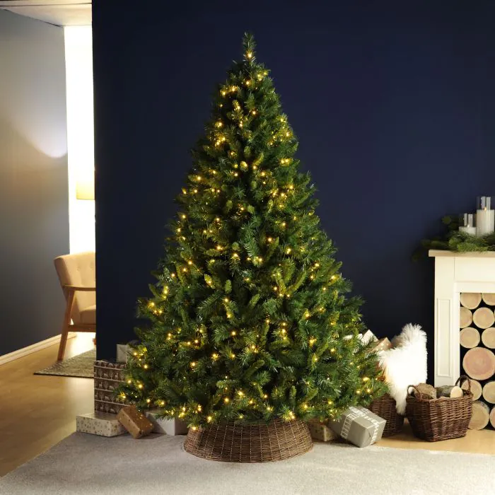 6ft (180cm) Pre-Lit Victoria Pine Artificial Christmas Tree