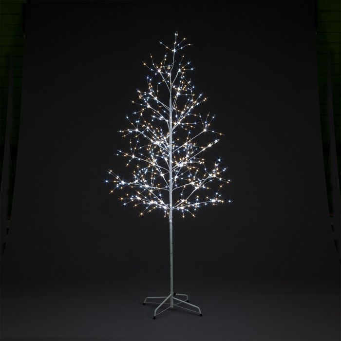 6ft (1.8m) Tree with 750 Warm White and Silver LEDs main product photo