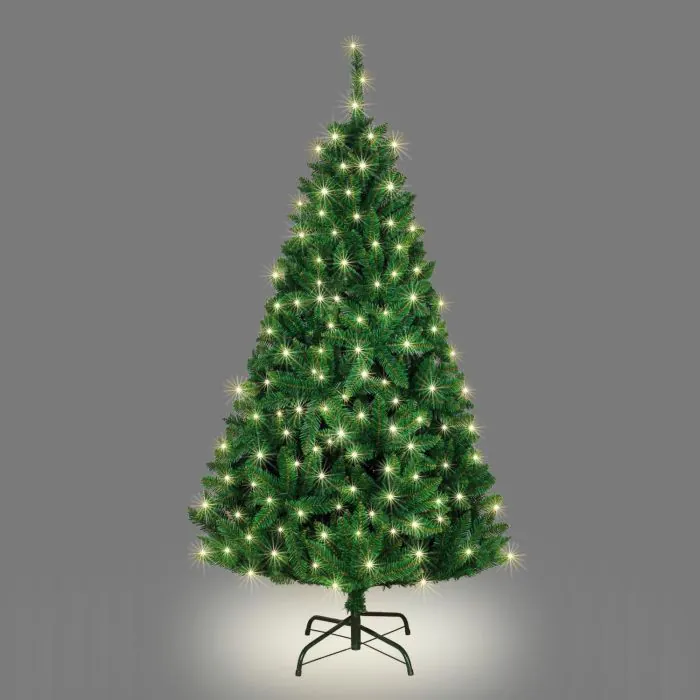 6ft (180cm) Prelit Slieve Bloom Pine Green with Warm White LEDs