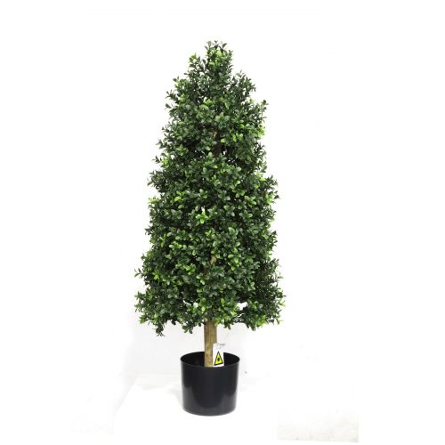 3ft (90cm) Artificial Boxwood Topiary Tower (UV Protected)