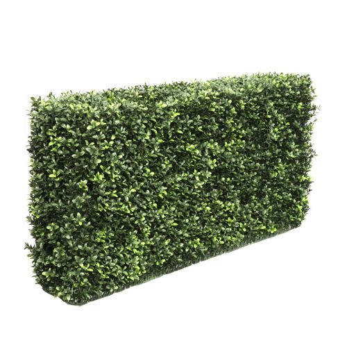 Artificial Boxwood Hedge Green B 100cm x 20cm x 50cm (UV Protected)
