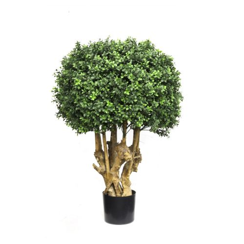 3ft (90cm) Artificial Boxwood Ball On Trunk (UV Protected)