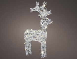 116cm - LED Outdoor Christmas Deer Acrylic - Warm White