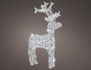 89cm - LED Outdoor Christmas Deer Acrylic - Cool White