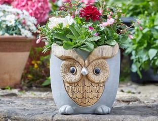 Woodstone Owl Planter