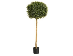 6ft (180cm) Single Boxwood Topiary Ball Artificial Tree