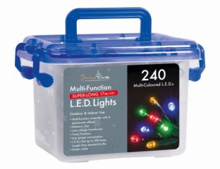 240 Multi-Colour LED Mul-Func Lights with Timer