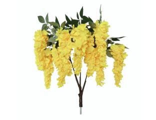 83cm MultiBranch Yellow Wisteria Branch