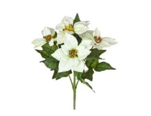 Poinsettia Flower in Cream (40cm)