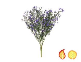 45cm (1.5ft) Mini Flowering Bush - Purple (Fire & UV Protected)