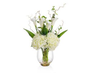84cm (2.7ft) Hydrangea White in Vase