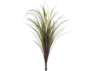 90cm Grass Bush - Green/Burgundy