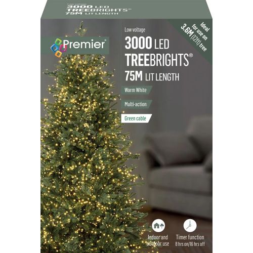 3000 Led Christmas Tree Lights - Warm White 