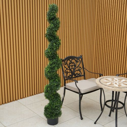 6ft (180cm) Artificial Rosemary Spiral Topiary (UV Protected)