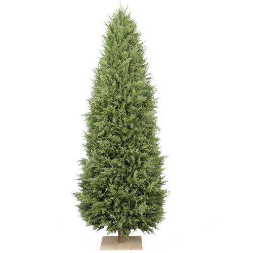 6ft (180cm) Artificial Cedar Tree with Wood Base (UV Protected)