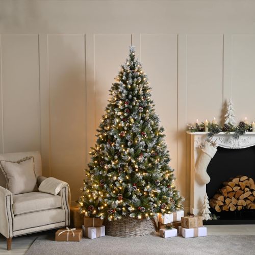 6ft (180cm) Pre-Lit River View Fir Artificial Christmas Tree