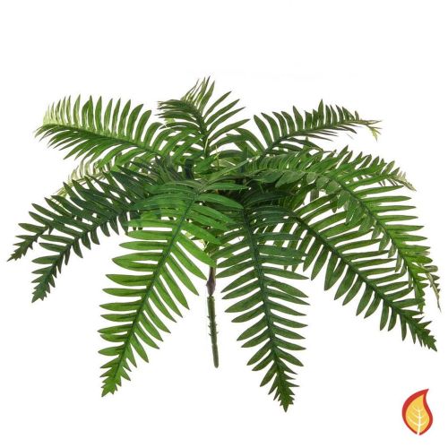 45cm Plants Base Fern River - Green (Fire Resistant)