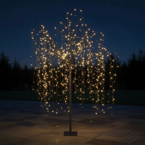 8ft (240cm) Weeping Willow Tree with 840 Warm White LEDs