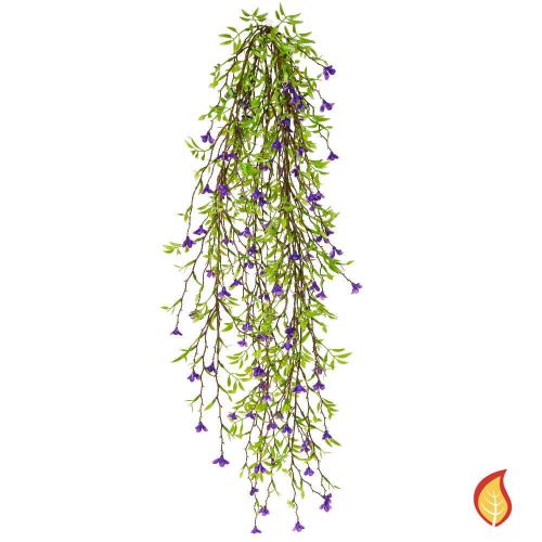 Hanging Green Leaves with Purple Flowers (Fire Resistant)