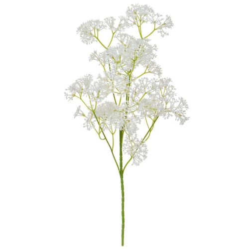 64cm White Flower Spray