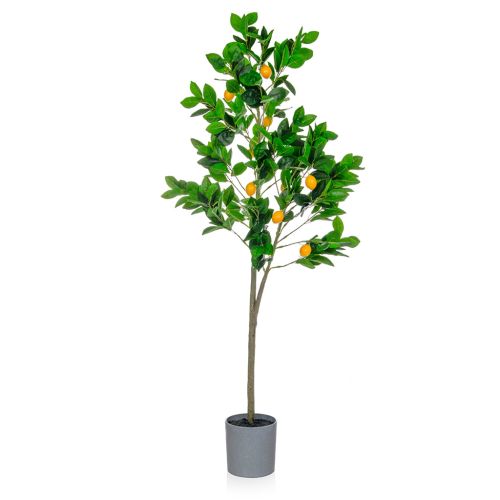4.5ft (130cm) Lemon Tree in Grey Pot
