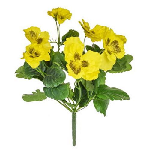 28cm Flowering Pansy Bush - Yellow 